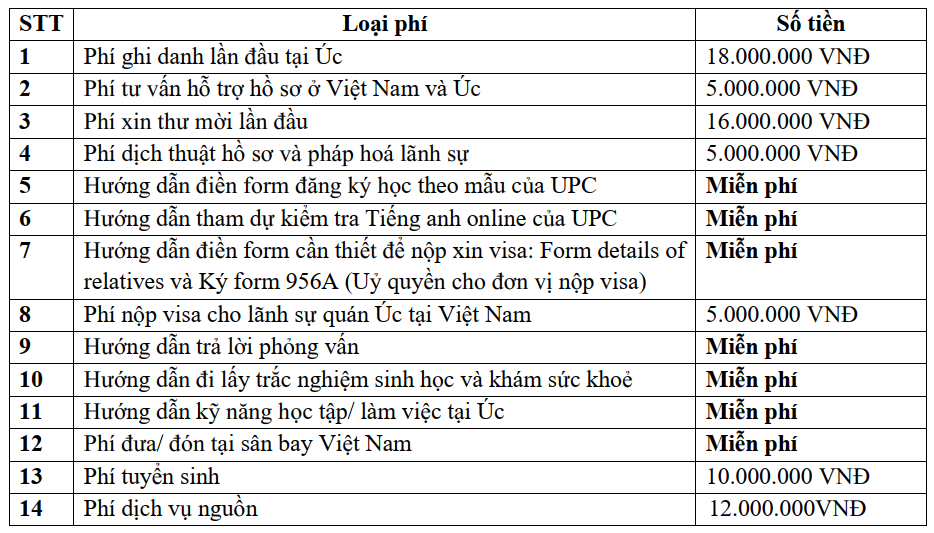 6. Chi phí dịch vụ